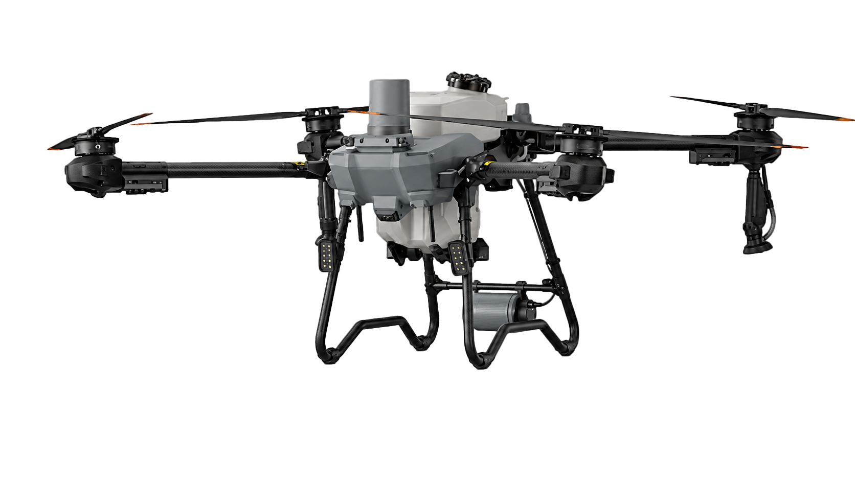 Drone agrícola de pulverização em vista isométrica